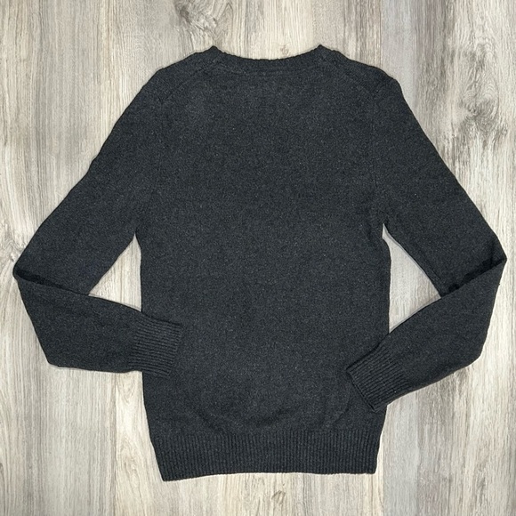 H&M LOGG Boxing Polar Bear Long Knit Tunic Sweater Gray Cotton Wool Blend Size S - Picture 7 of 7